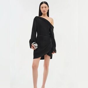 COPY - Jonathan Simkhai Silk Black Signature Cameron Dress Size 12